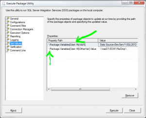How To Set Variables Using The SSIS Execute Package Utility – SQL DB Pros